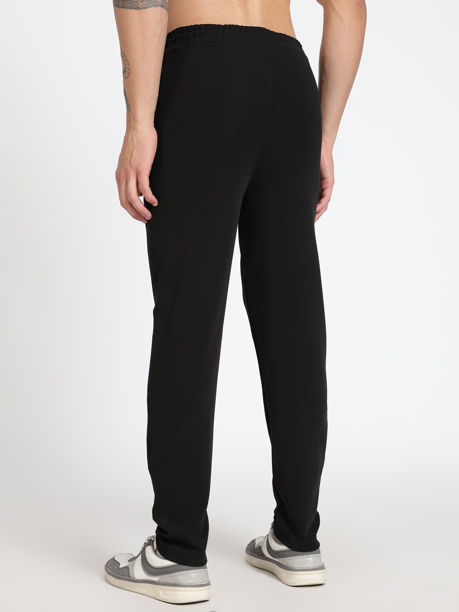 Black Ottoman Men's Track Pants