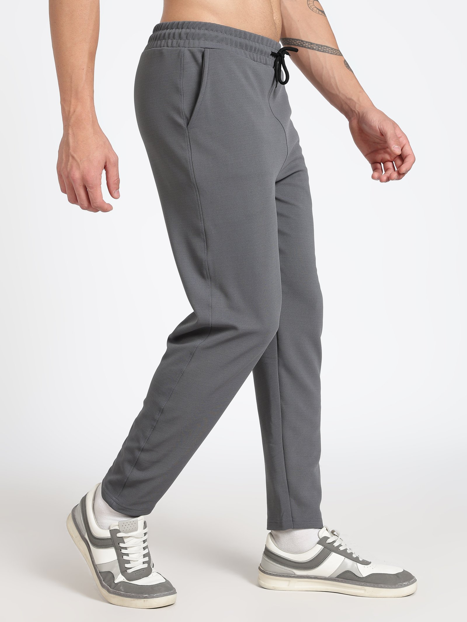 Dark Grey Ottoman Men's Track Pants