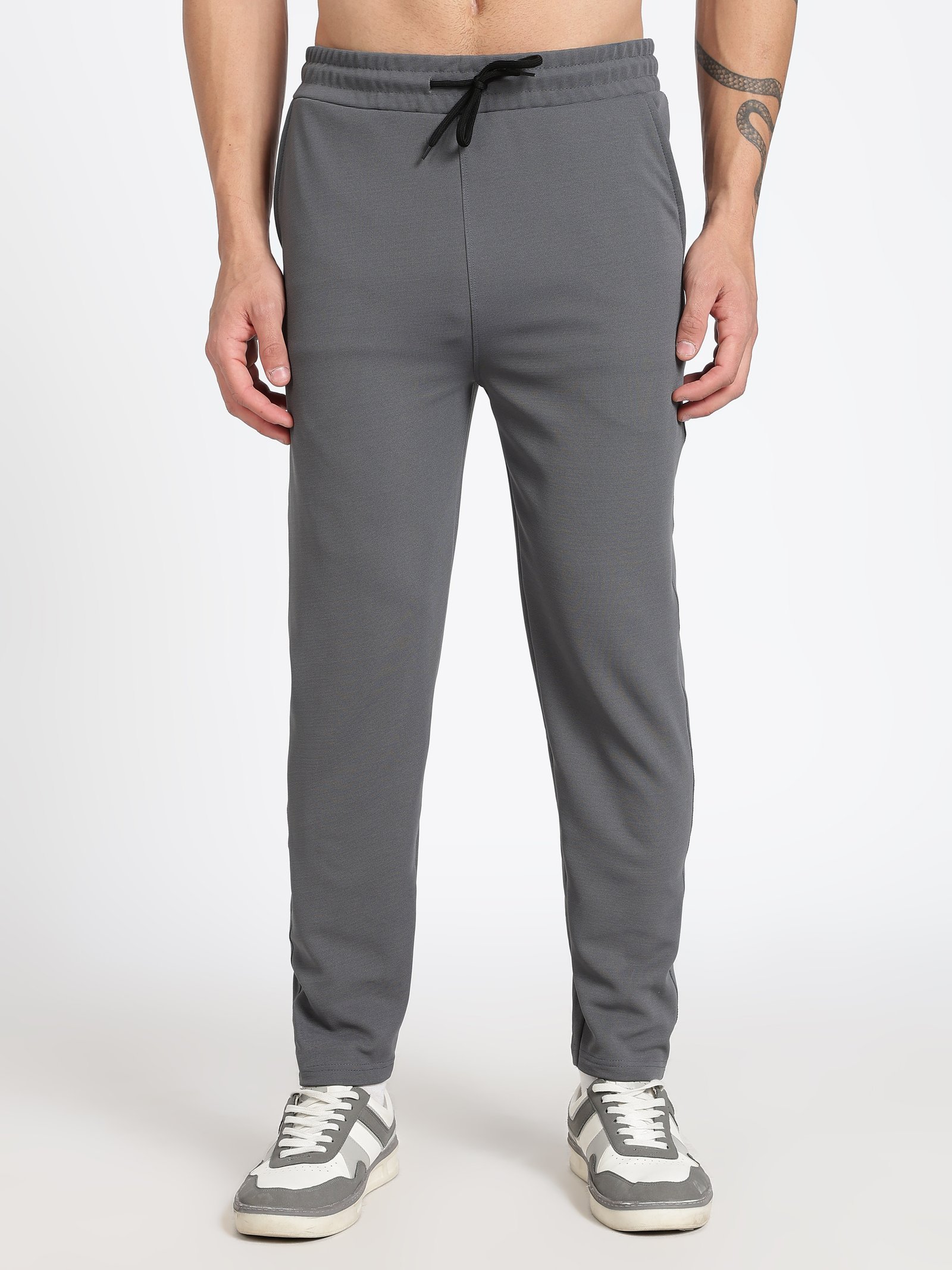 Dark Grey Ottoman Men's Track Pants