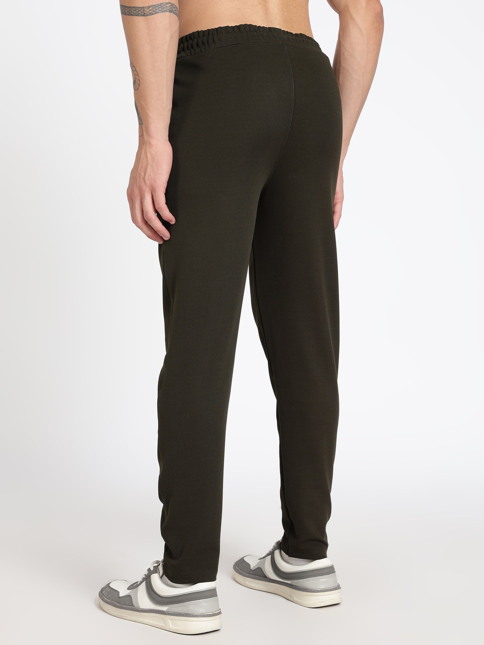 Olive Green Ottoman Men's Track Pants