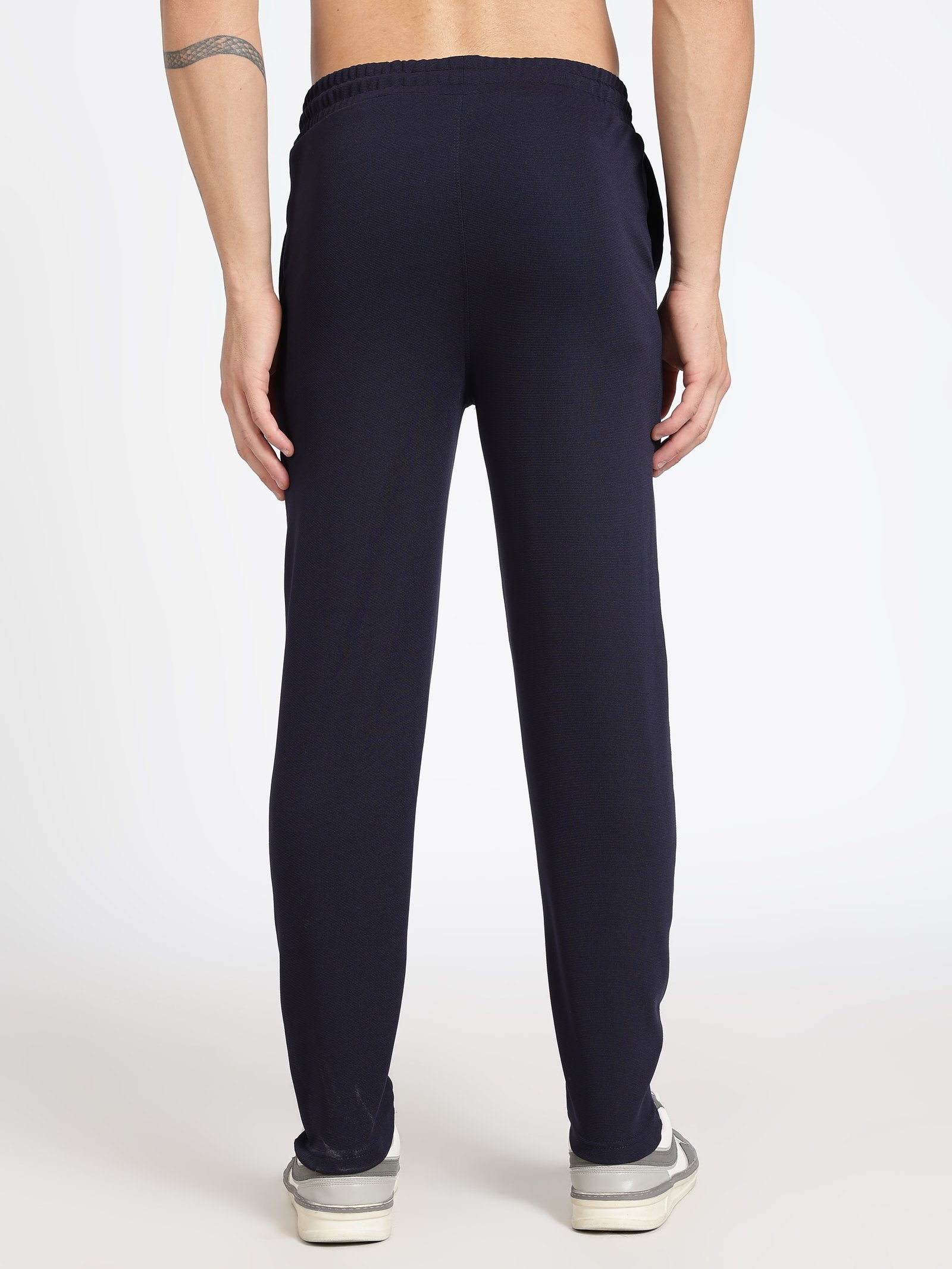 Navy Blue Ottoman Men's Track Pants