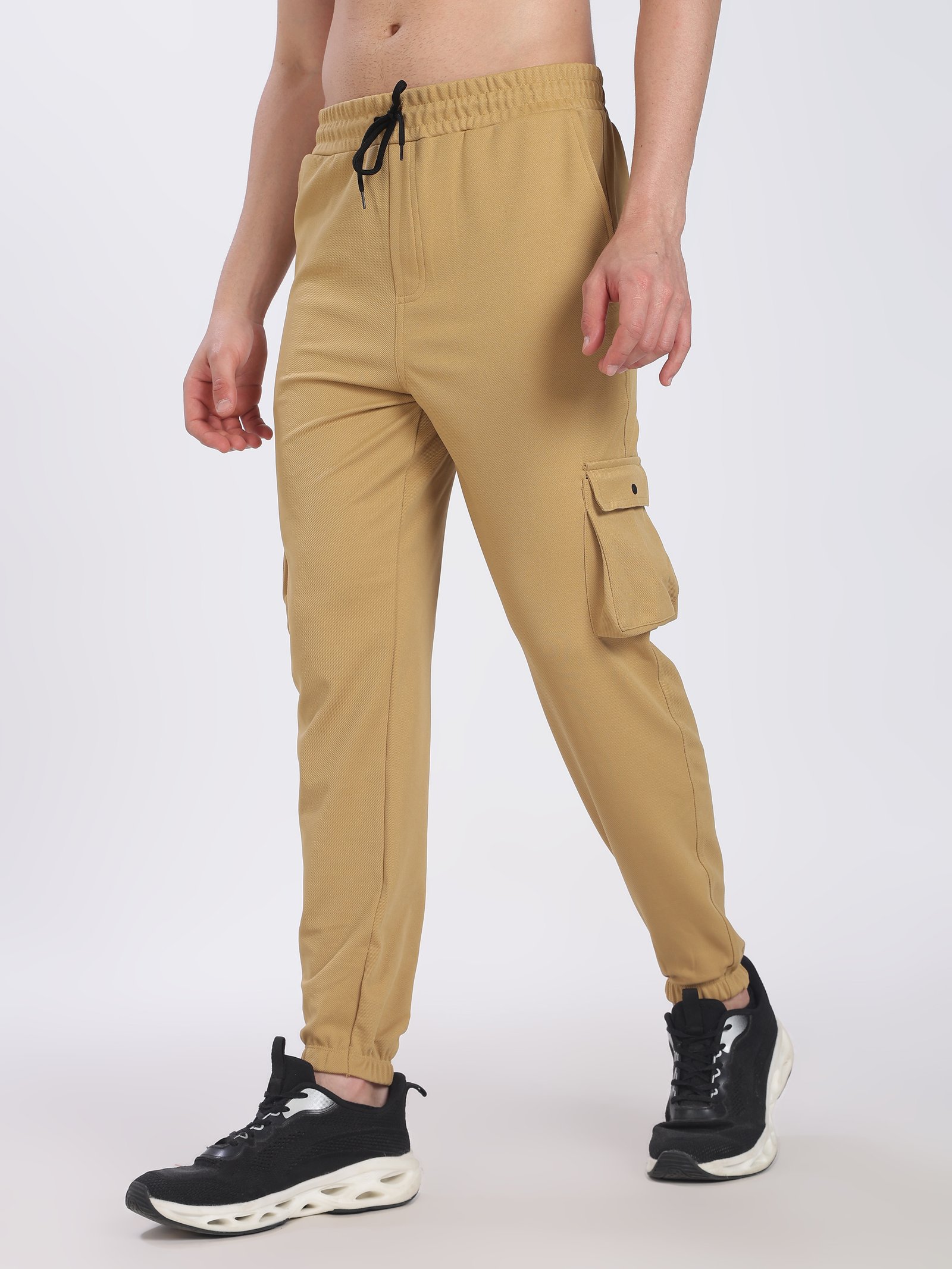 Lycra Cargo Pants With Five Pocket (SANDAL)