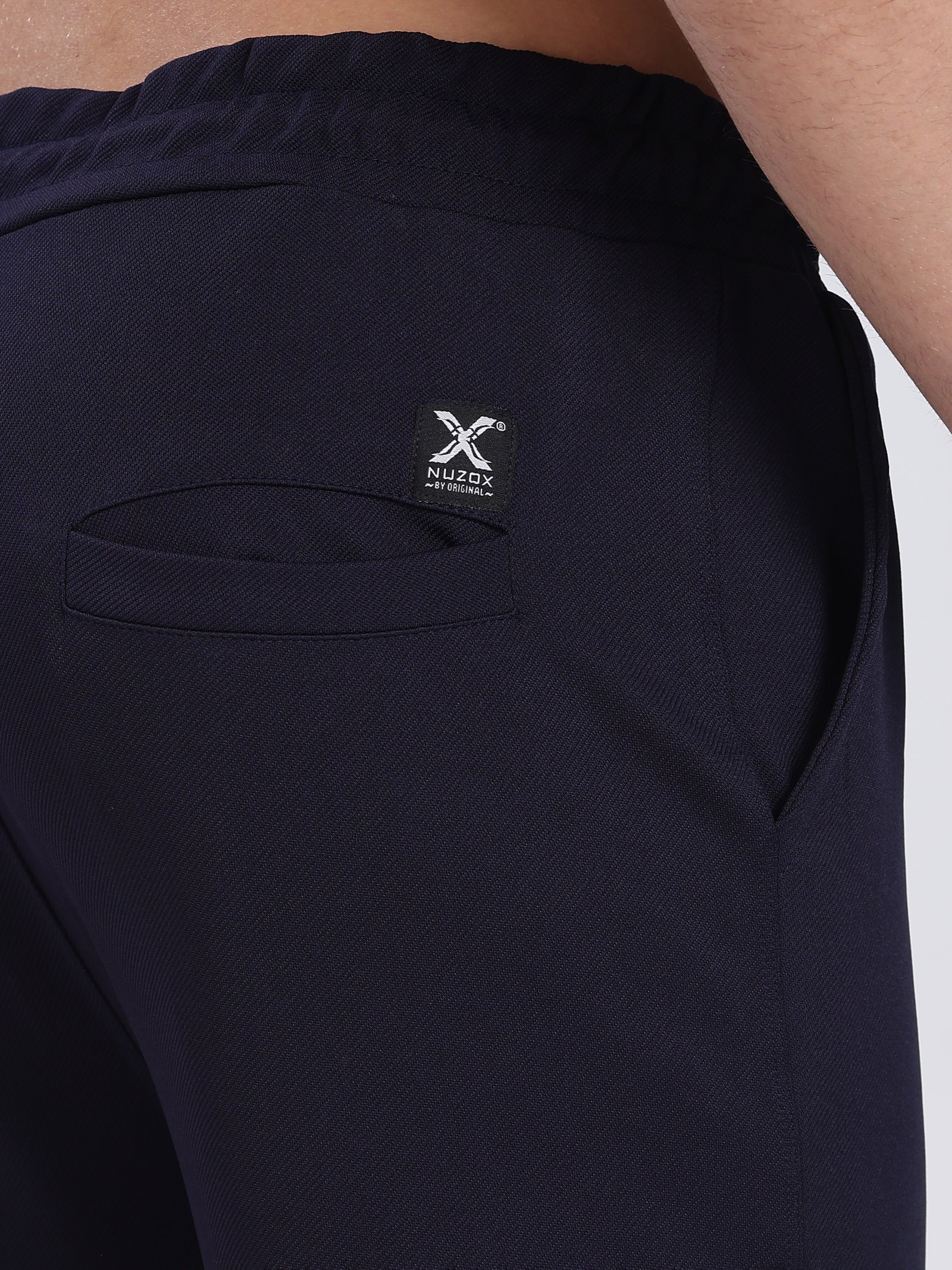 Lycra Cargo Pants With Five Pocket (Navy blue)