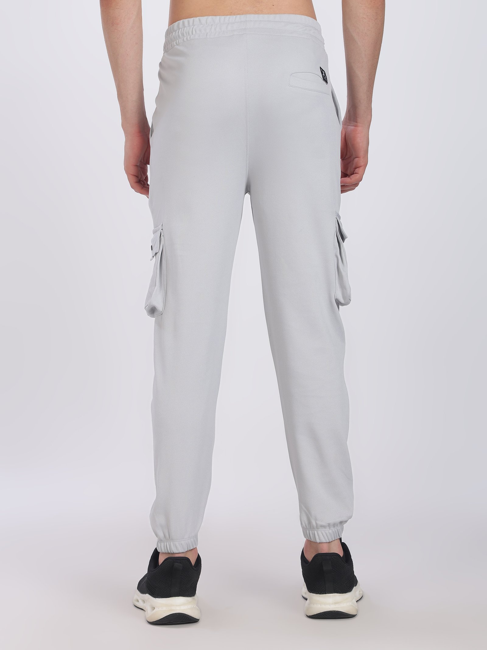 Lycra Cargo Pants With Five Pocket (Grey)
