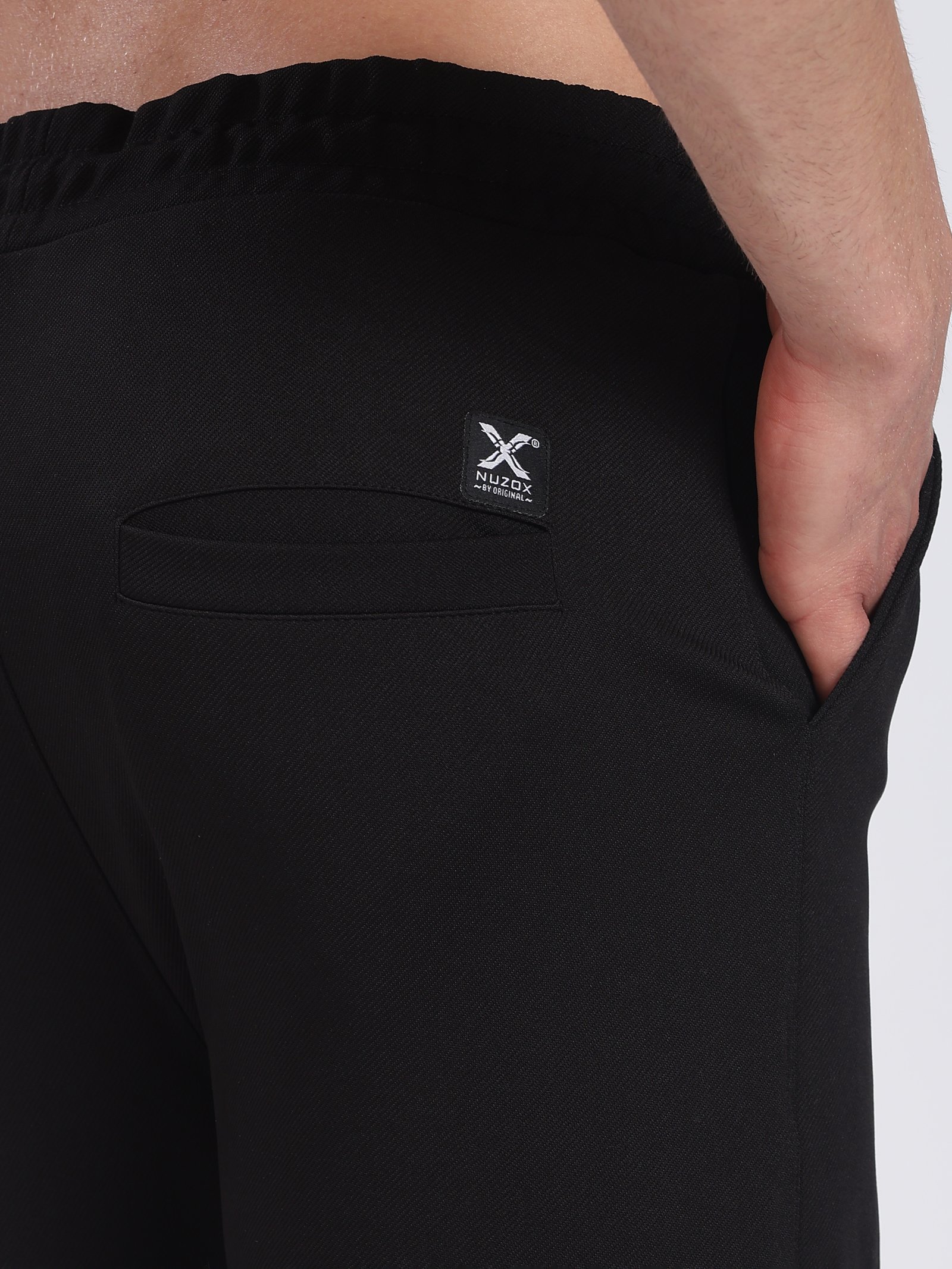 Lycra Cargo Pants With Five Pocket (Black)