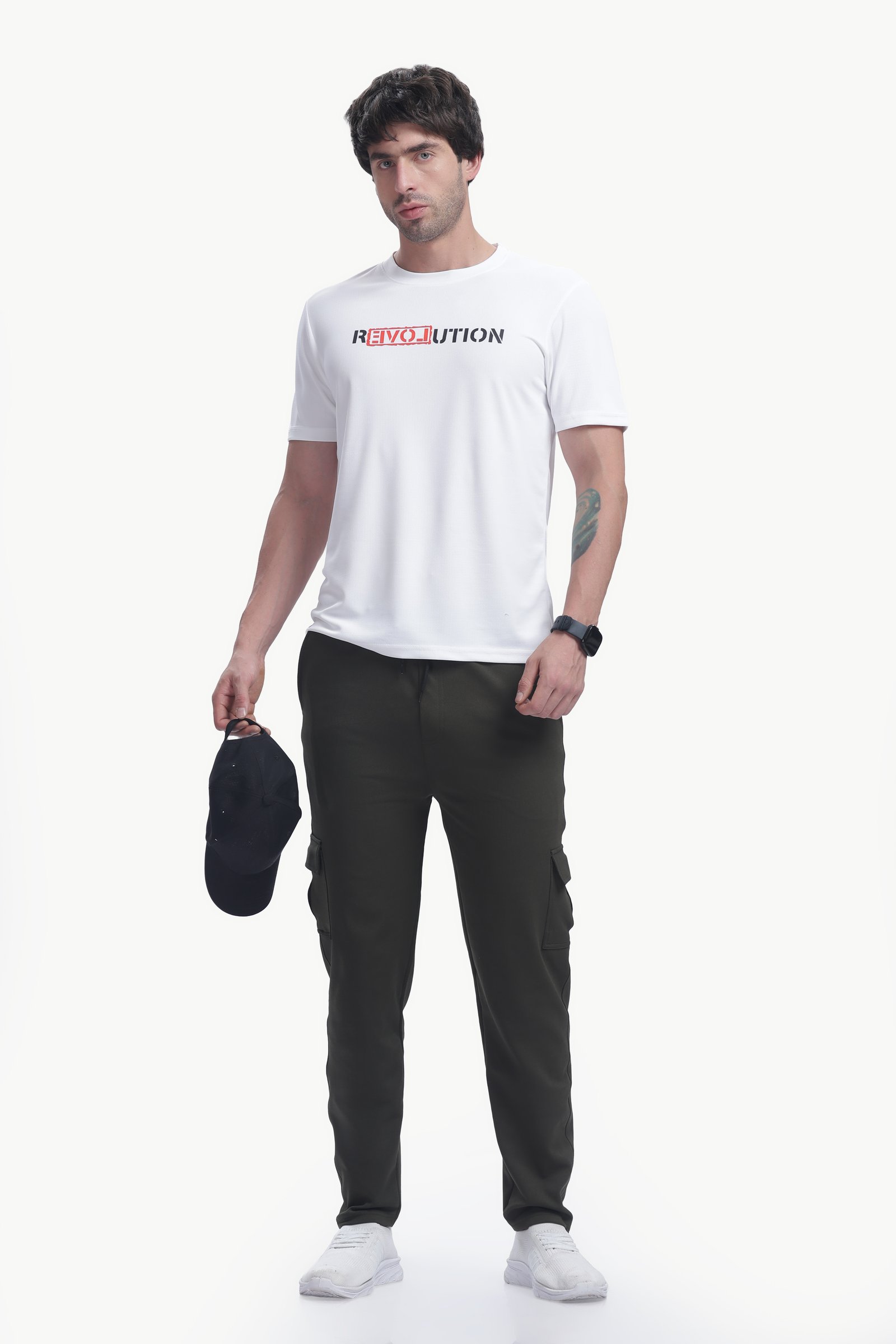 Lycra Cargo Pant Five Pocket (Olive Green)