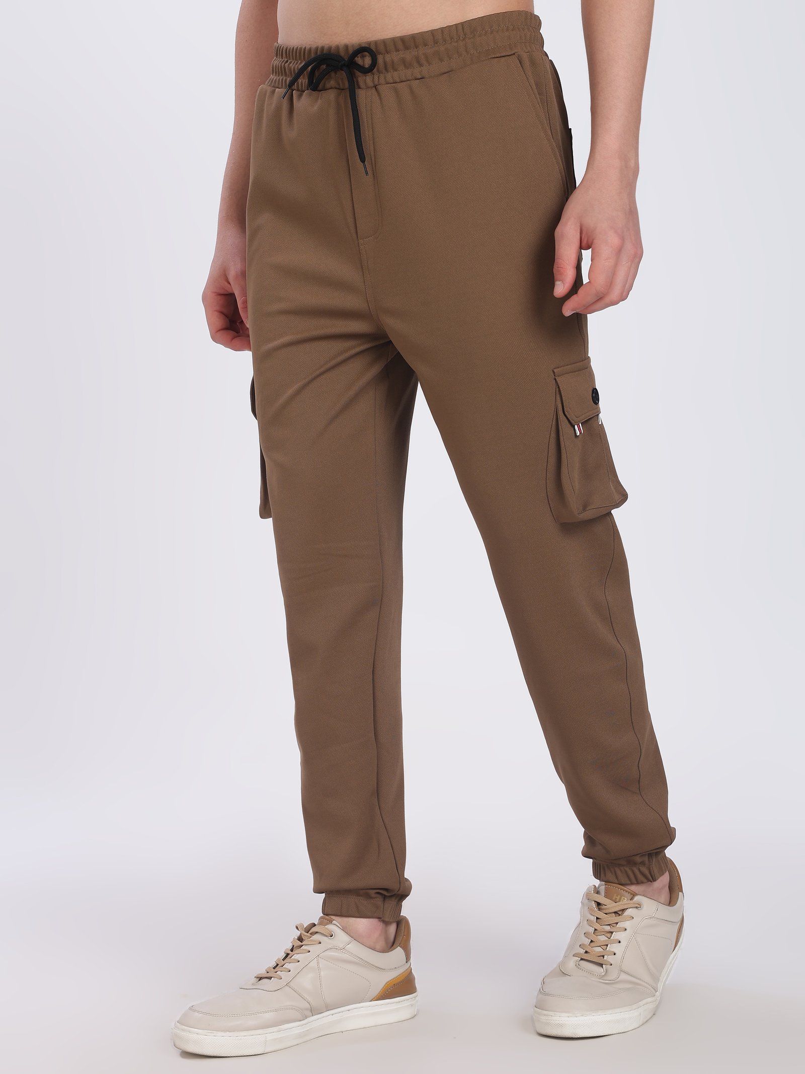Lycra 6 Pocket Cargo Pant (Brown)
