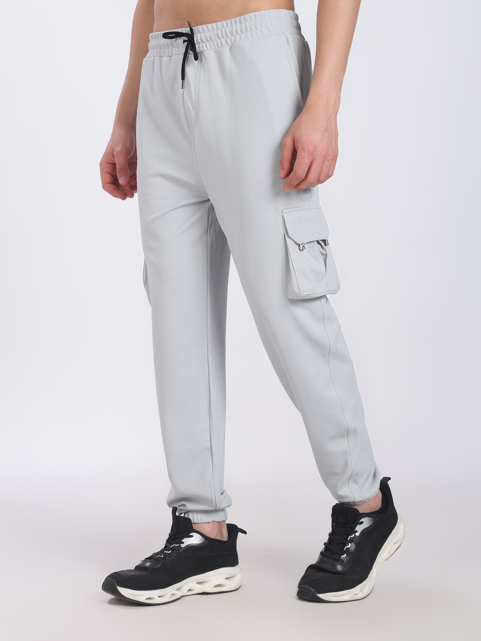 Lycra 6 Pocket Cargo Pant (LIght Grey)