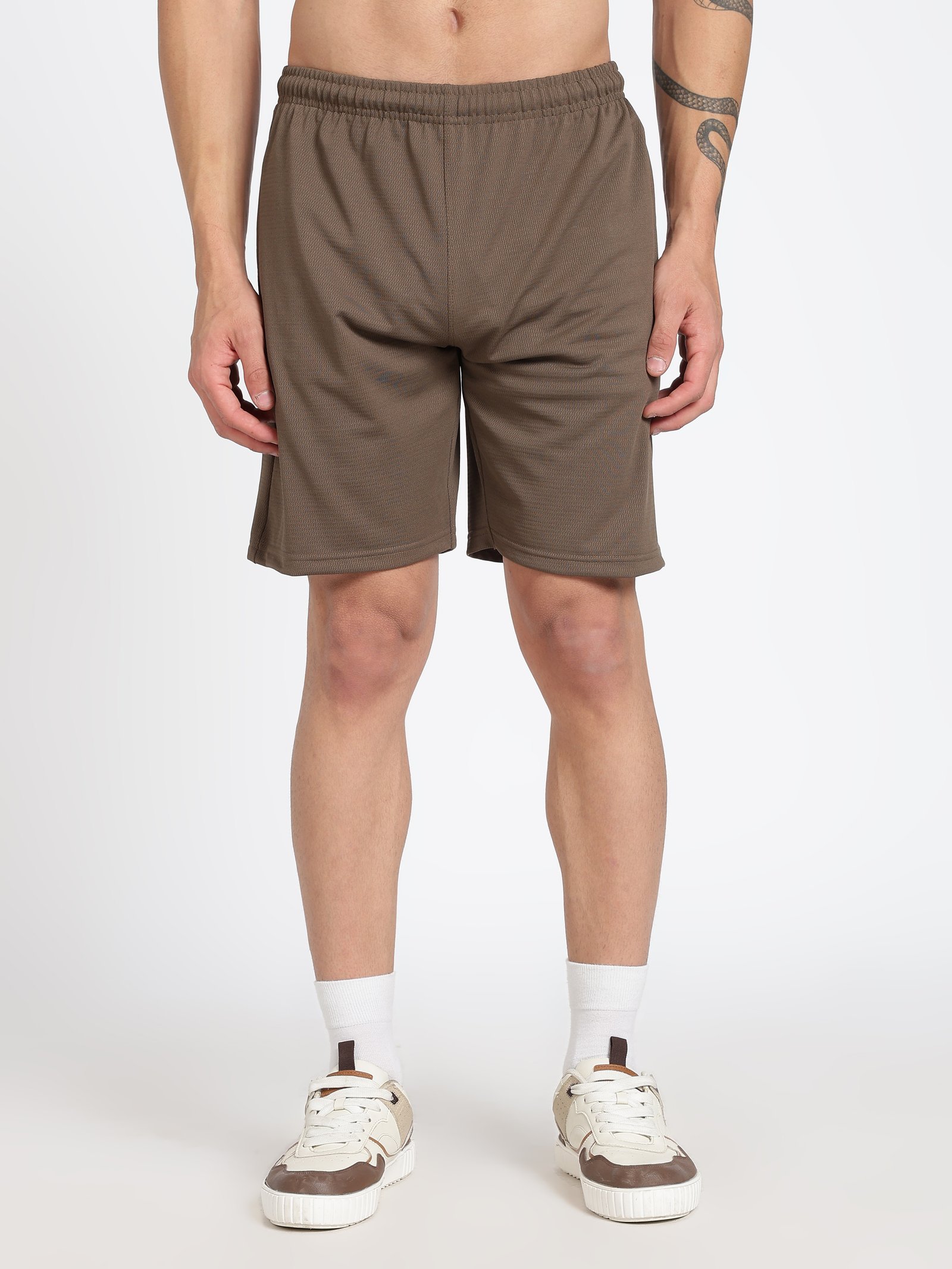 Polyester Shorts(Dark Sandal)
