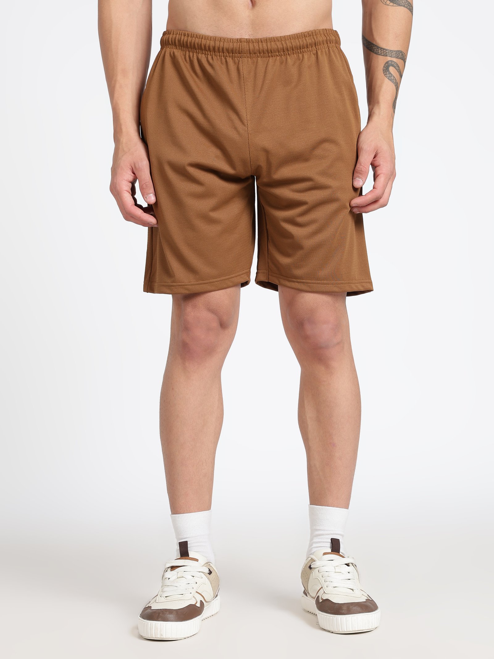 Polyester Shorts(Brown)
