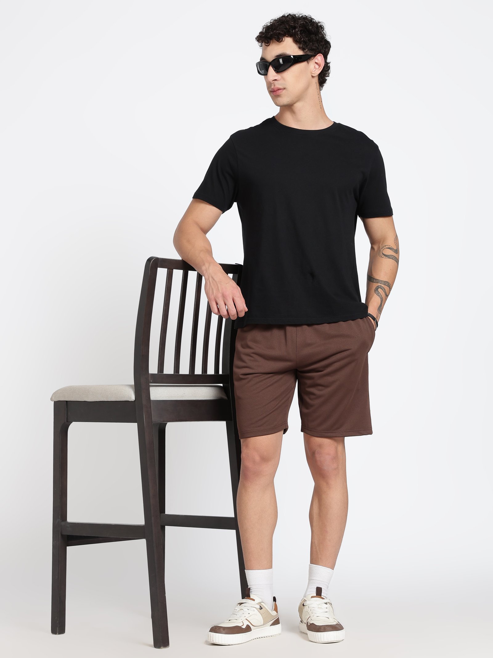 Polyester Shorts(Choco Brown)
