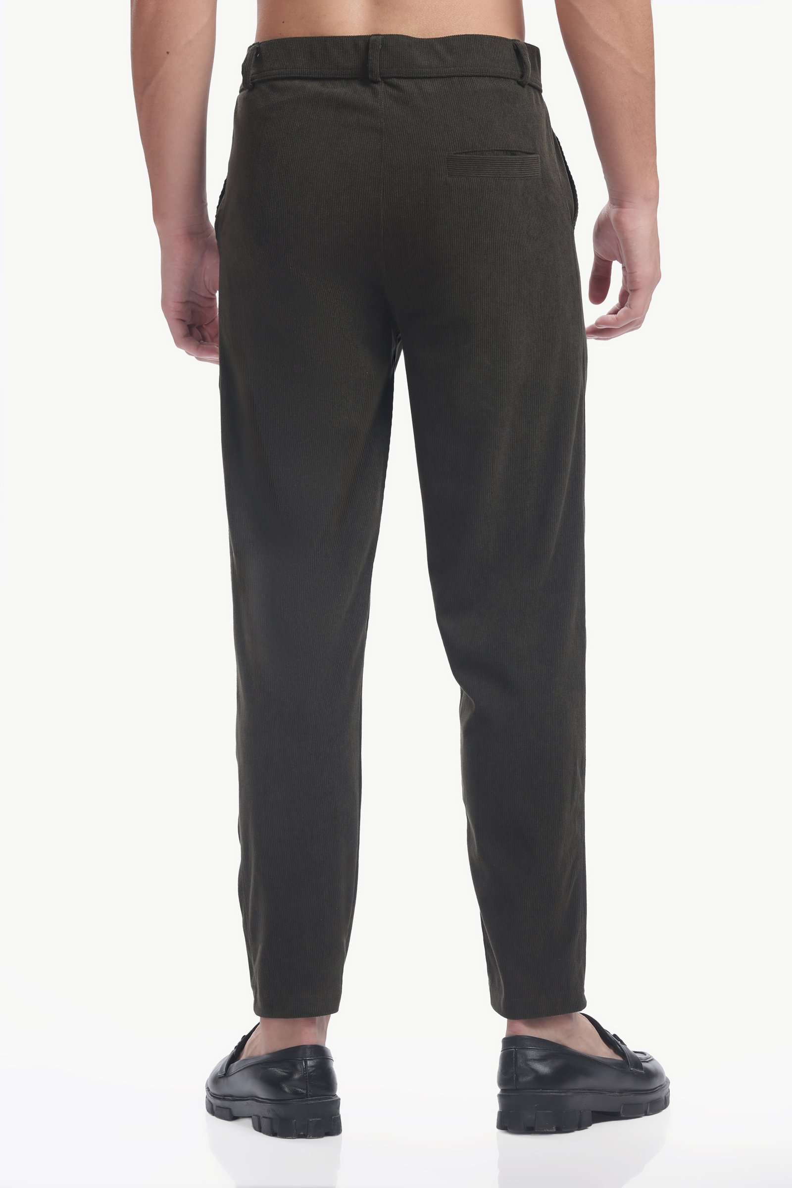 Corduroy Formal Phant(Olive Green)