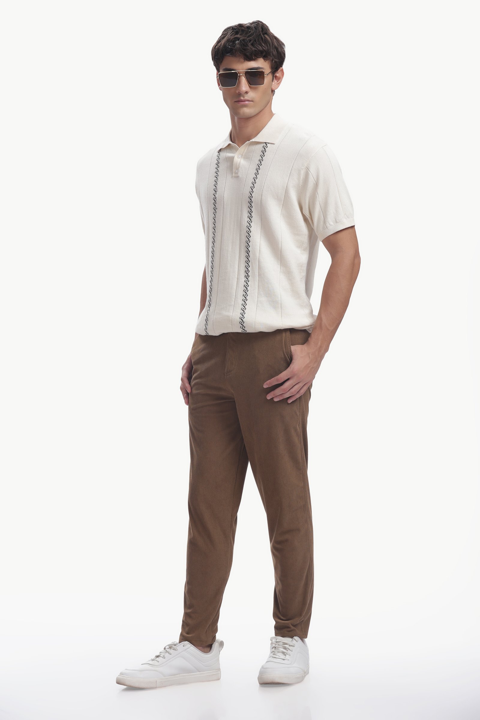 Corduroy Formal Phant(Dark Brown)