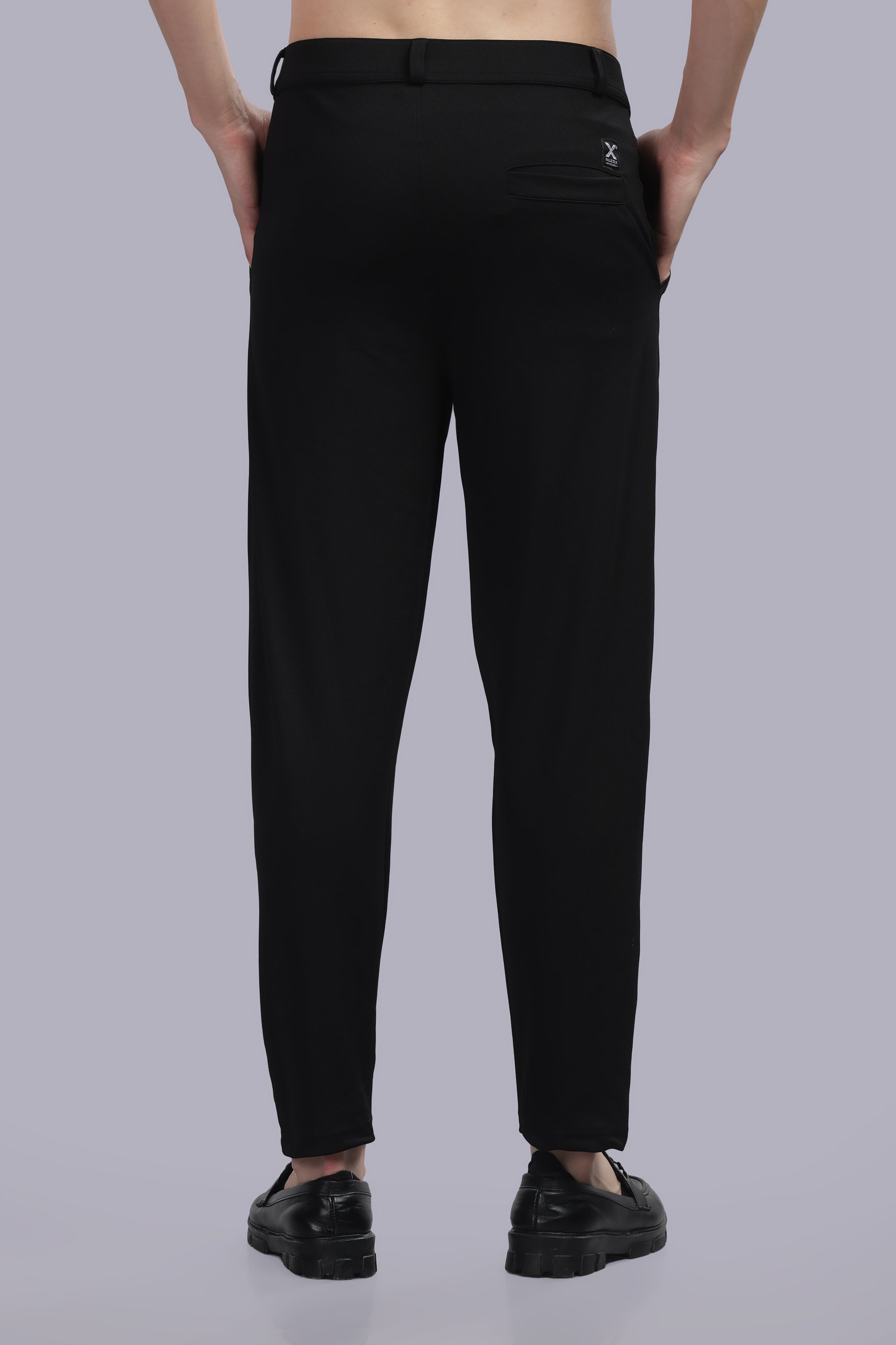 Lycra Formal Pant for Men (Black)