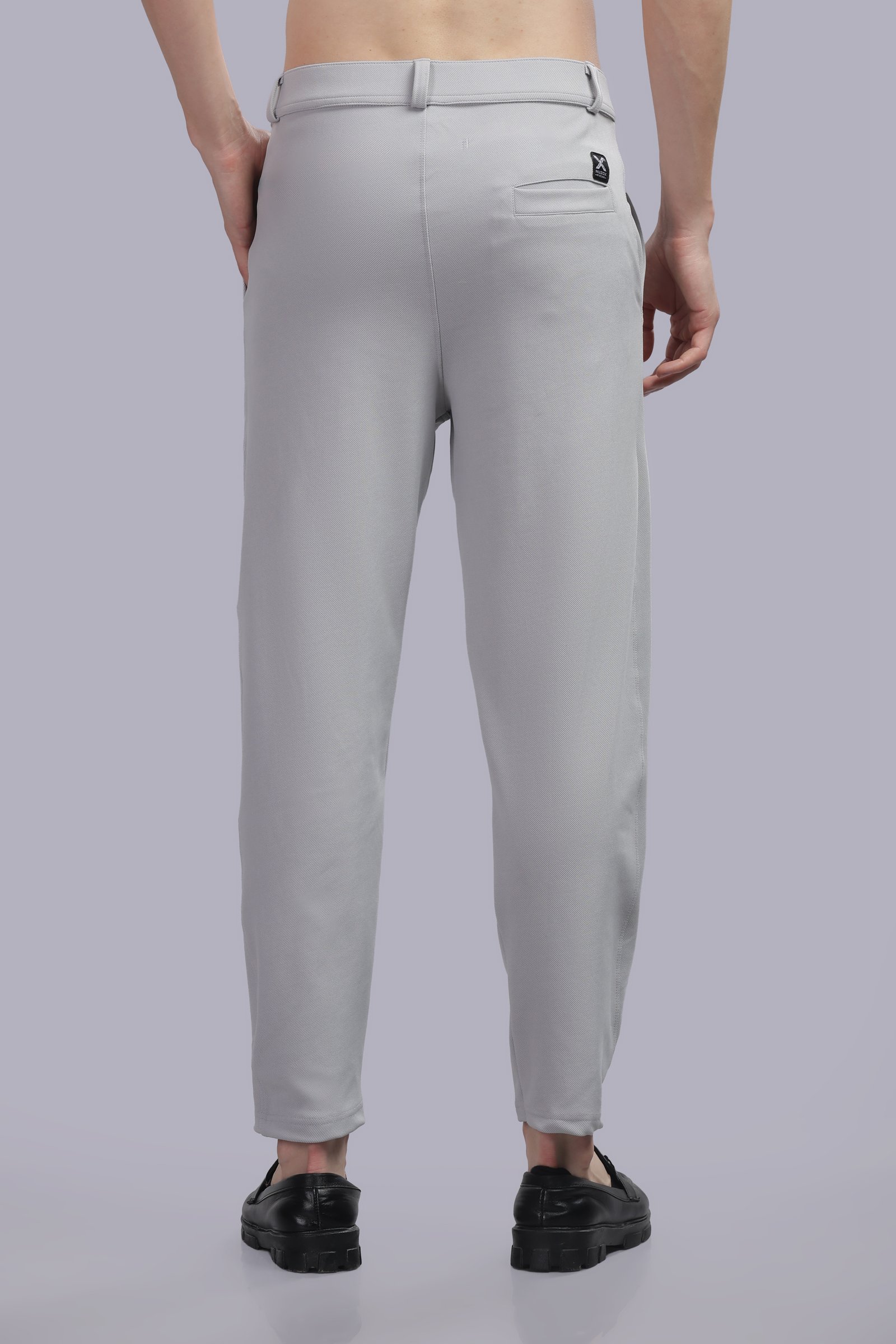 Lycra Formal Pant for Men (Light Grey)