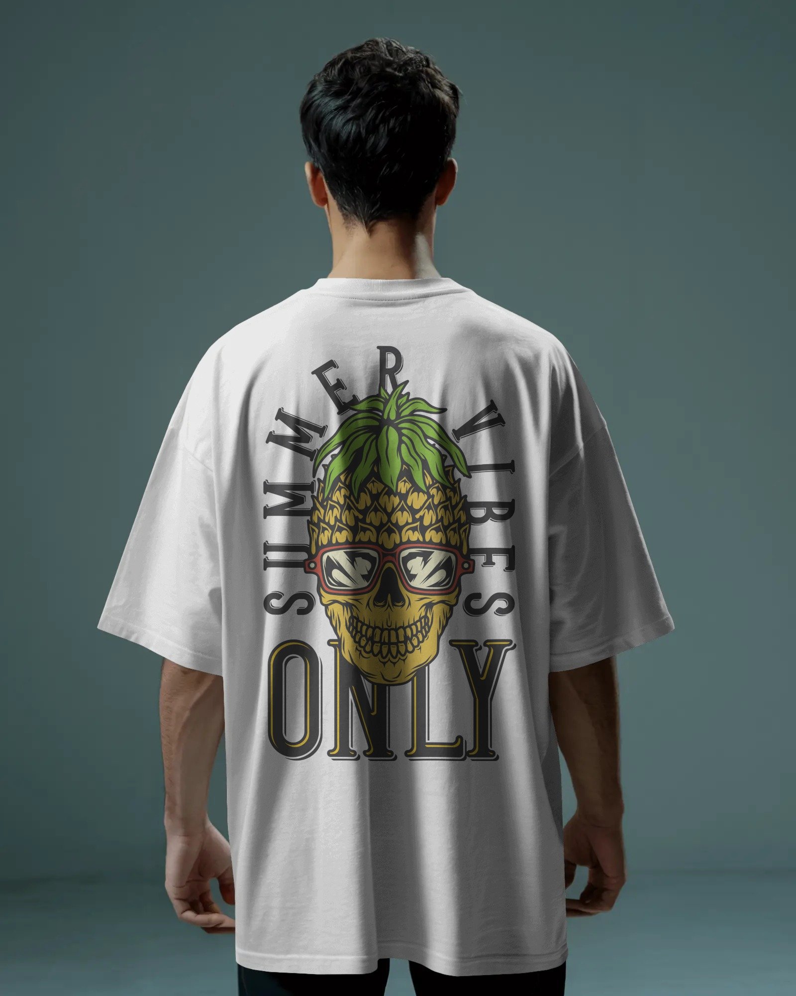 (ONLY VIBE )Men Cotton Oversized T-shirt