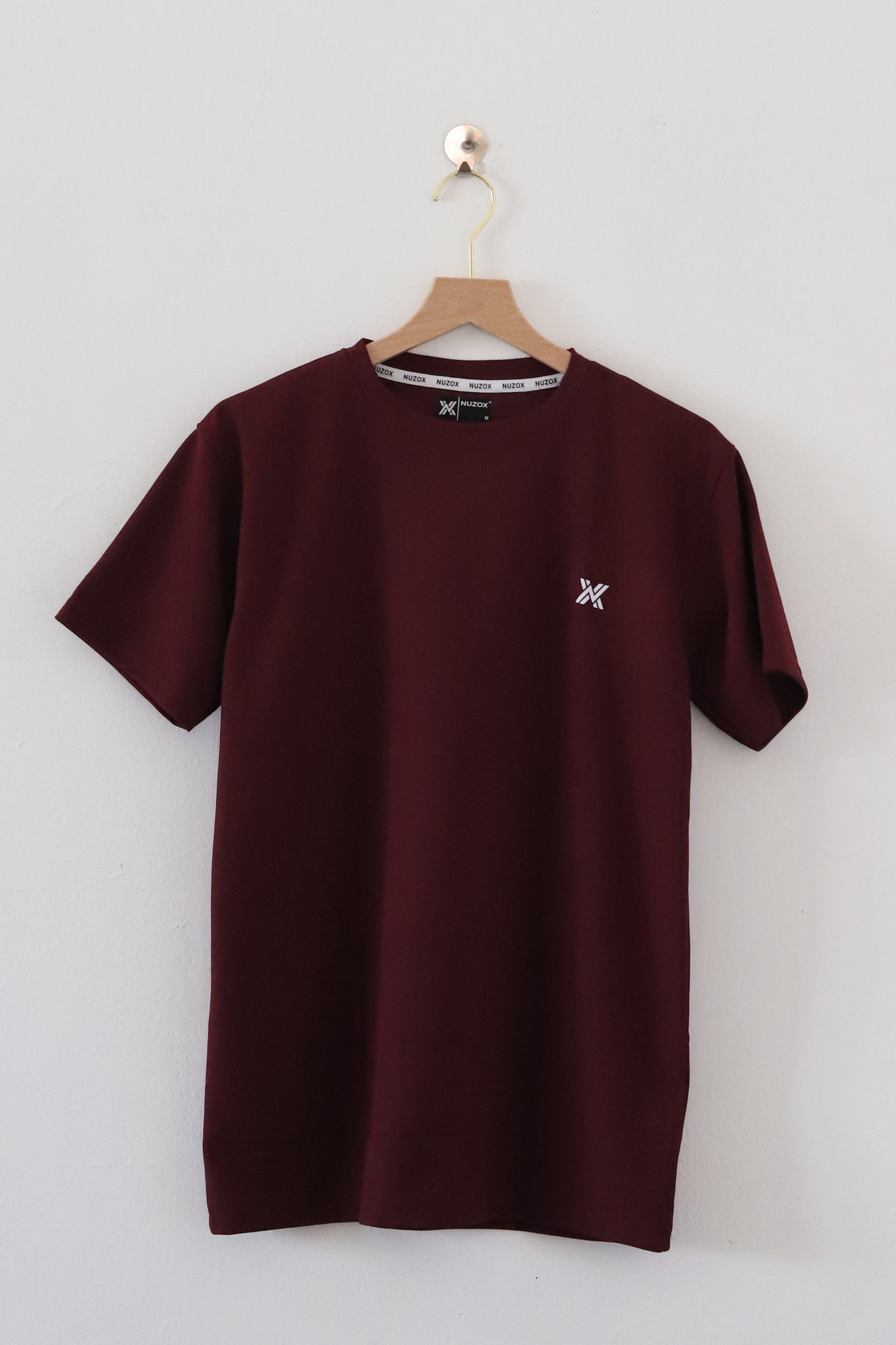 Plain Half Hand T-Shirt Lycra( Maroon)