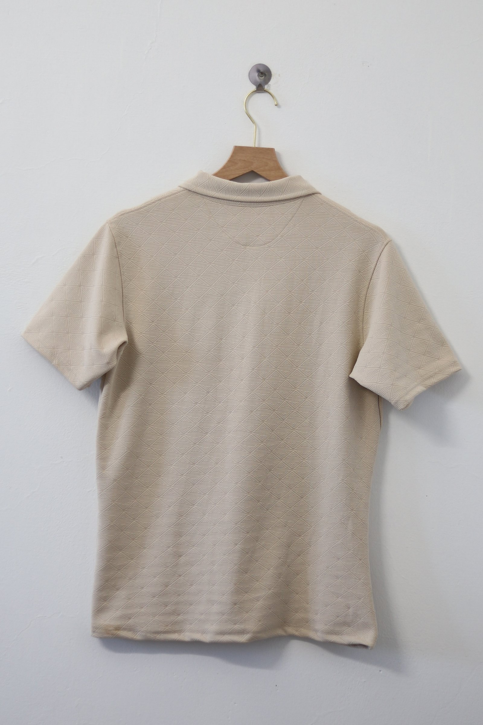 Zipper Polo T-Shirt  Designer Fabric Polycotton