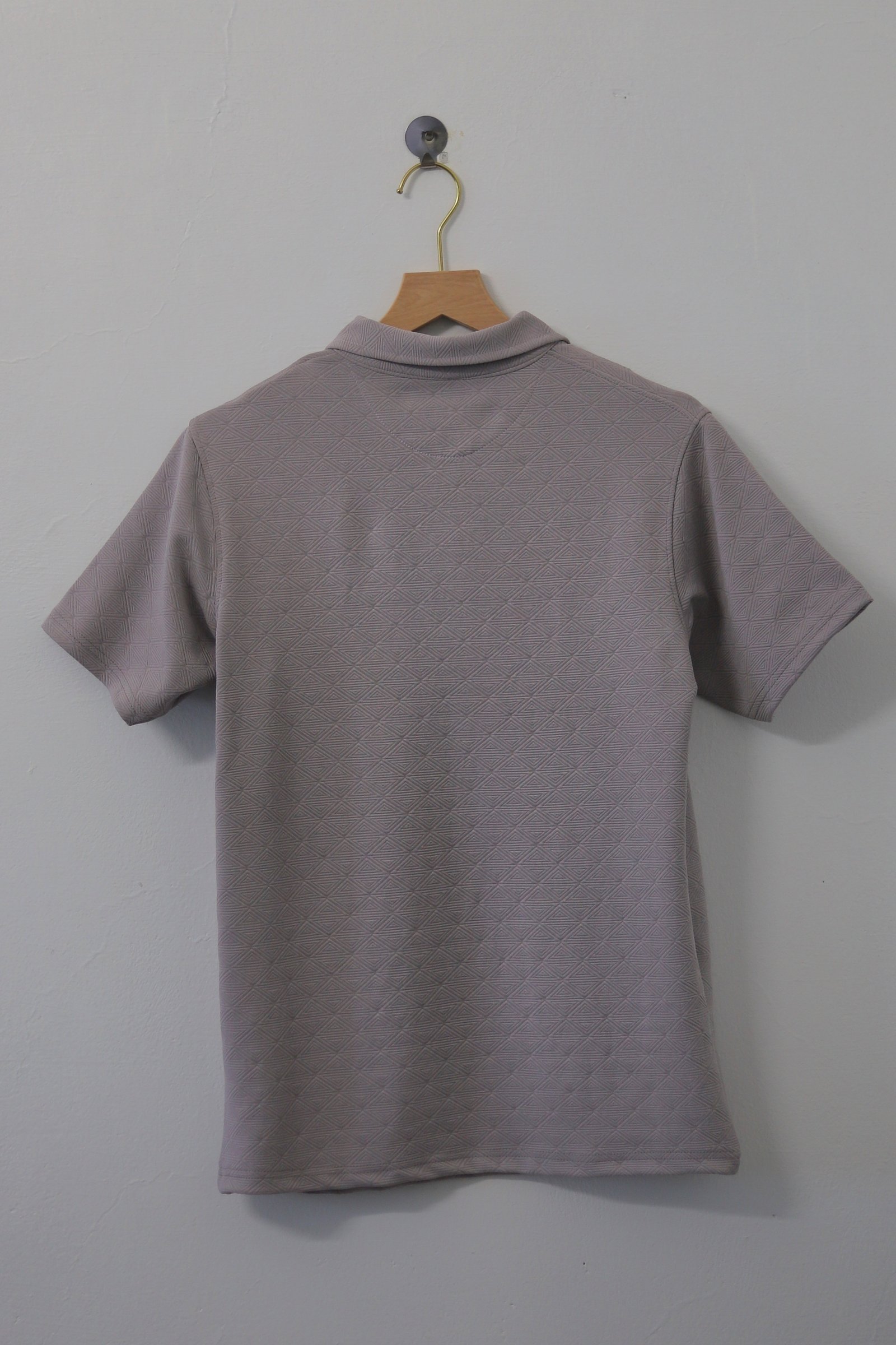 Zipper Polo T-Shirt  Designer Fabric Polycotton