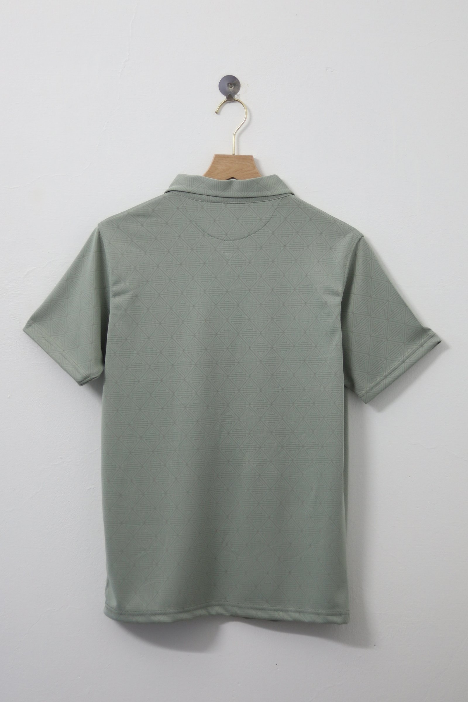 Zipper Polo T-Shirt  Designer Fabric Polycotton