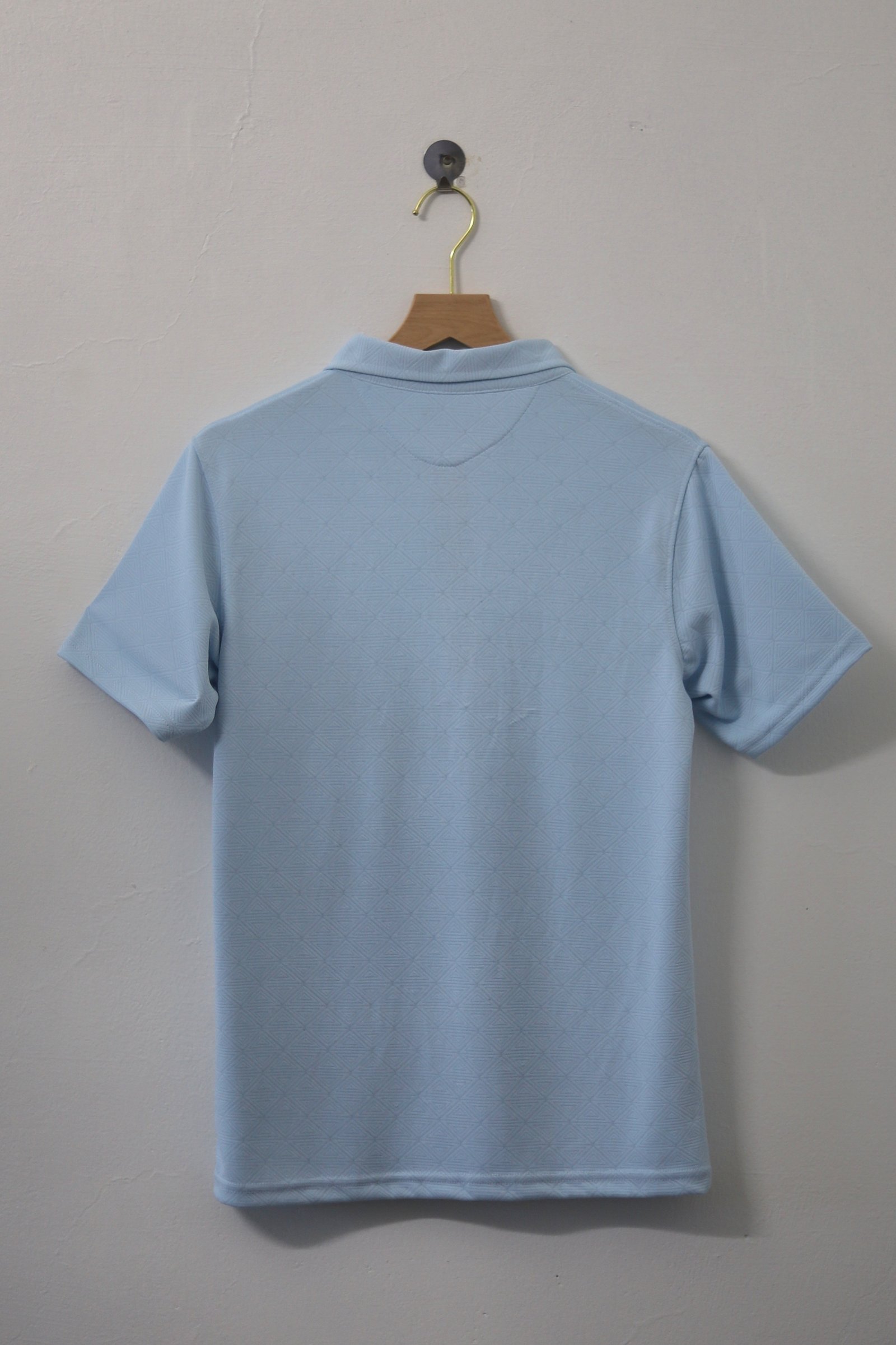 Zipper Polo T-Shirt  Designer Fabric Polycotton