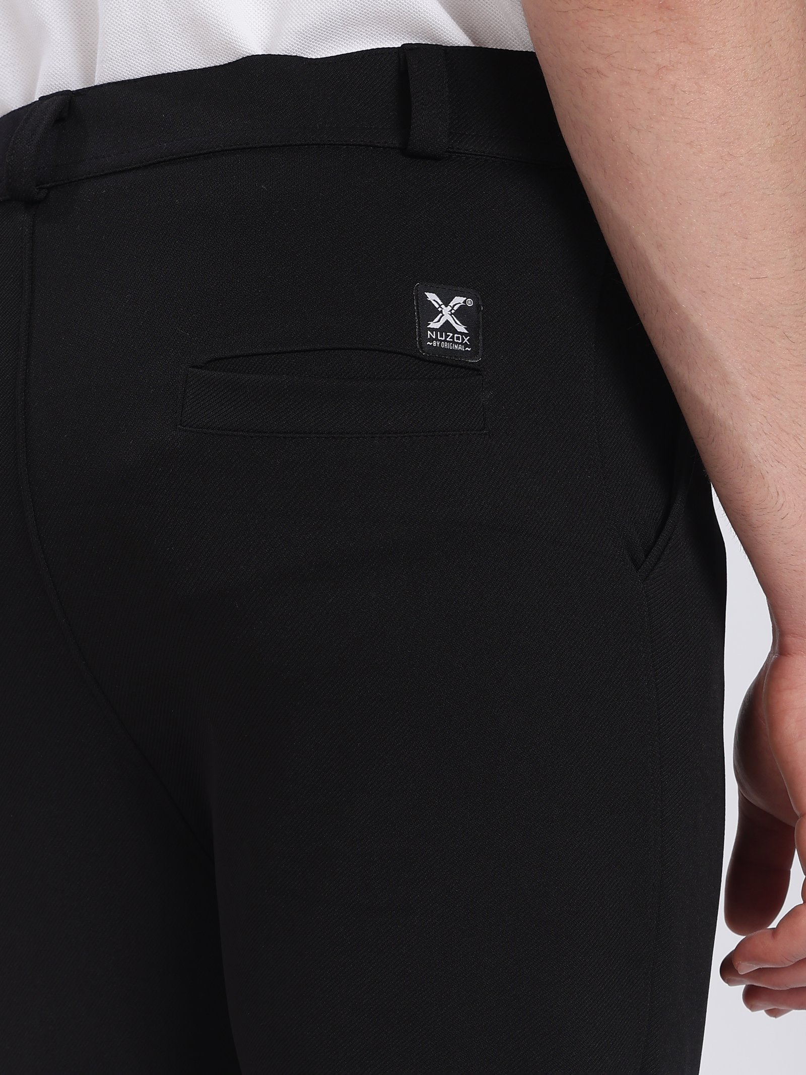 Lycra Formal Pant for Men (Black)