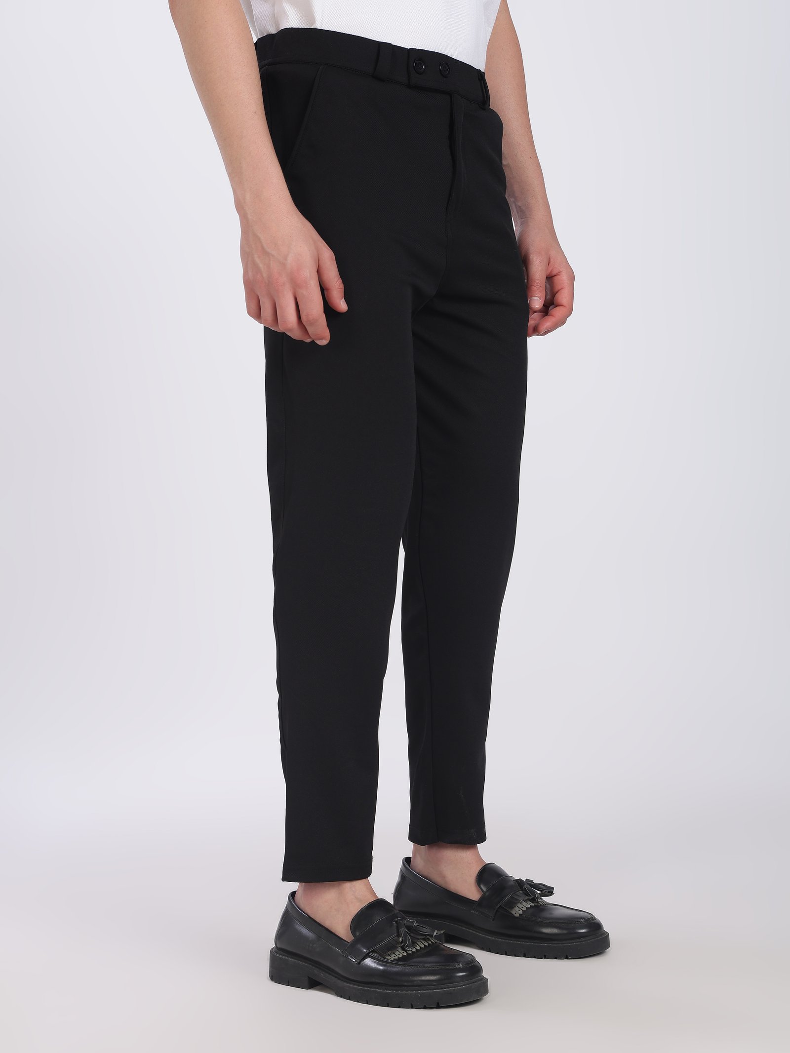 Lycra Formal Pant for Men (Black)