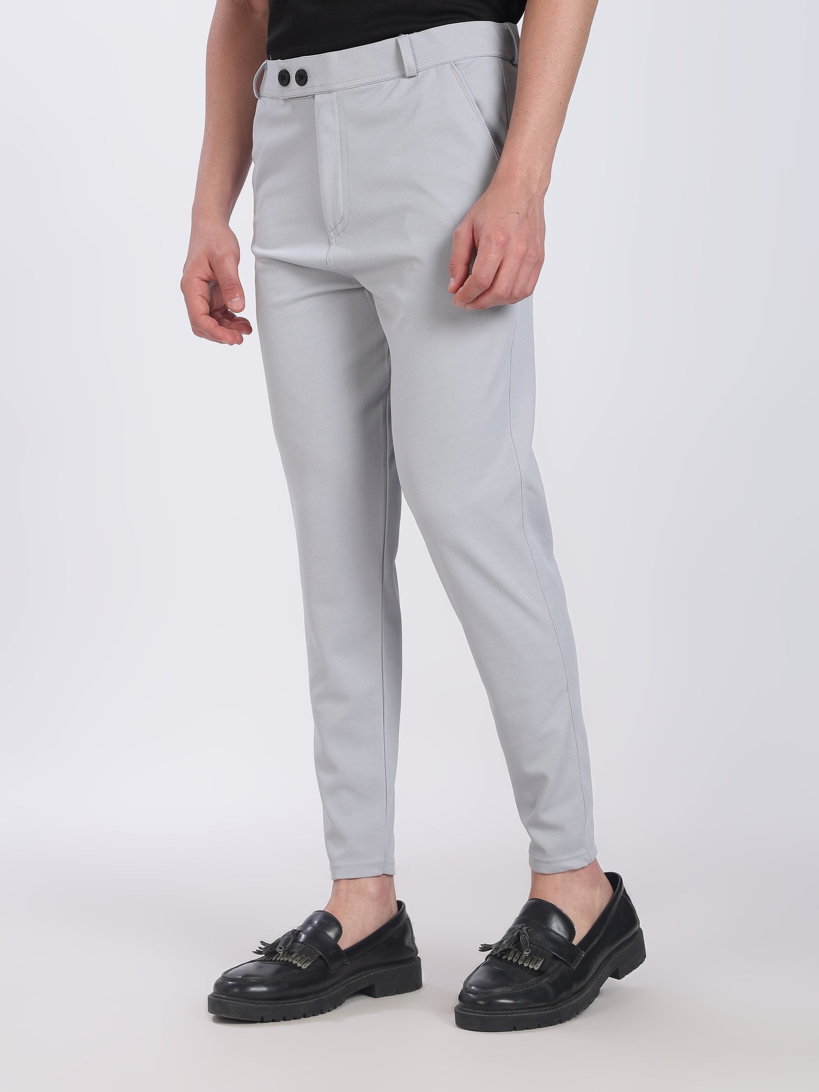 Lycra Formal Pant for Men (Lite Grey)