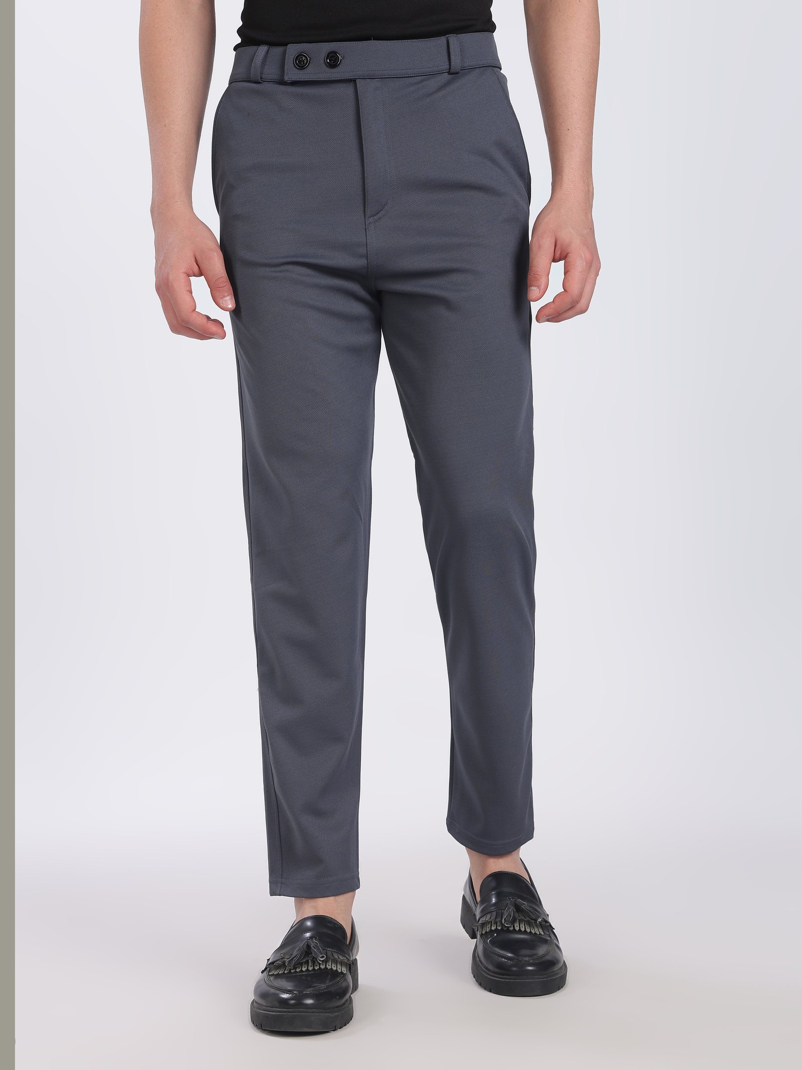 Lycra Formal Pant for Men(Dark Gray)