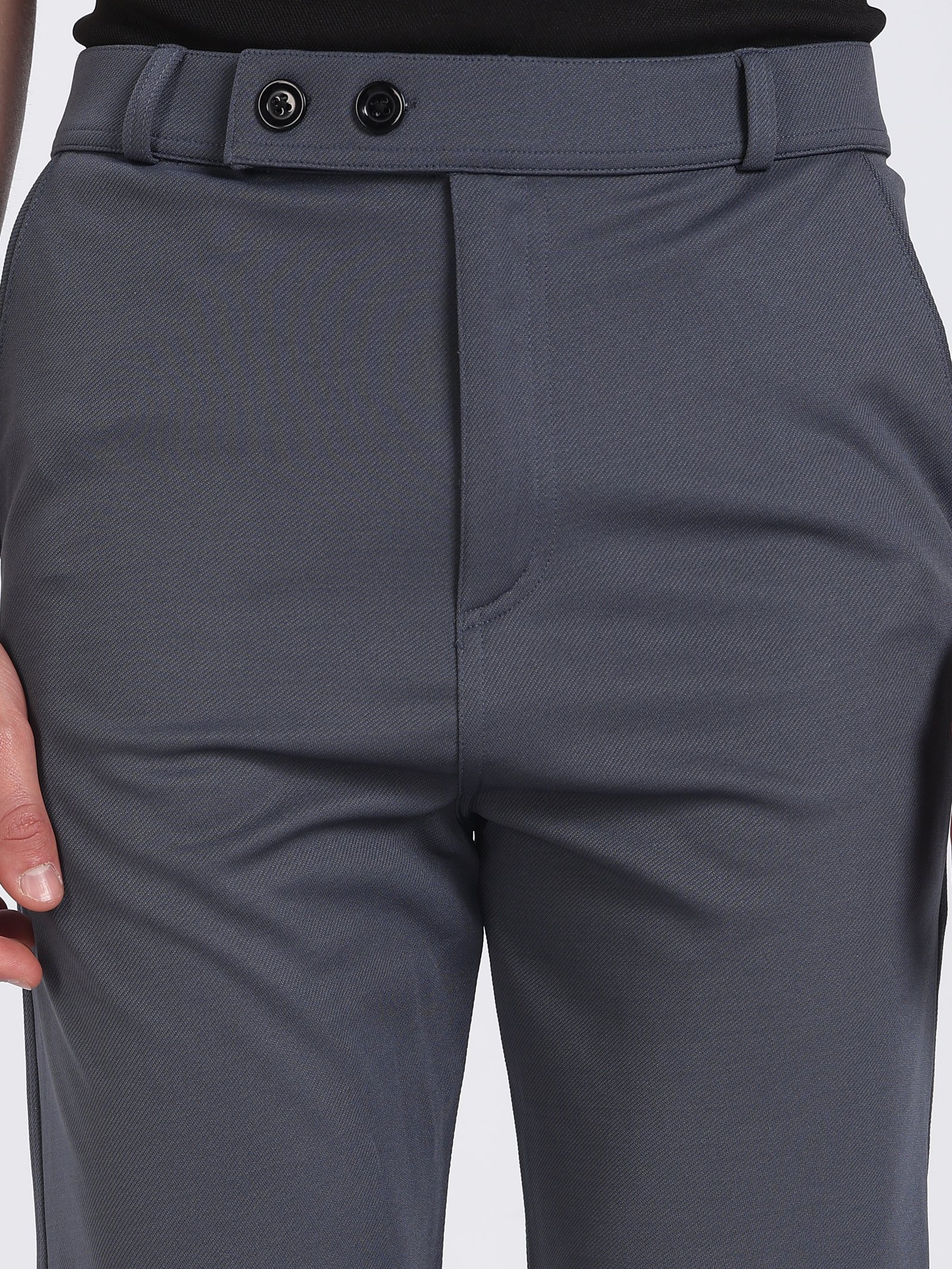 Lycra Formal Pant for Men(Dark Gray)