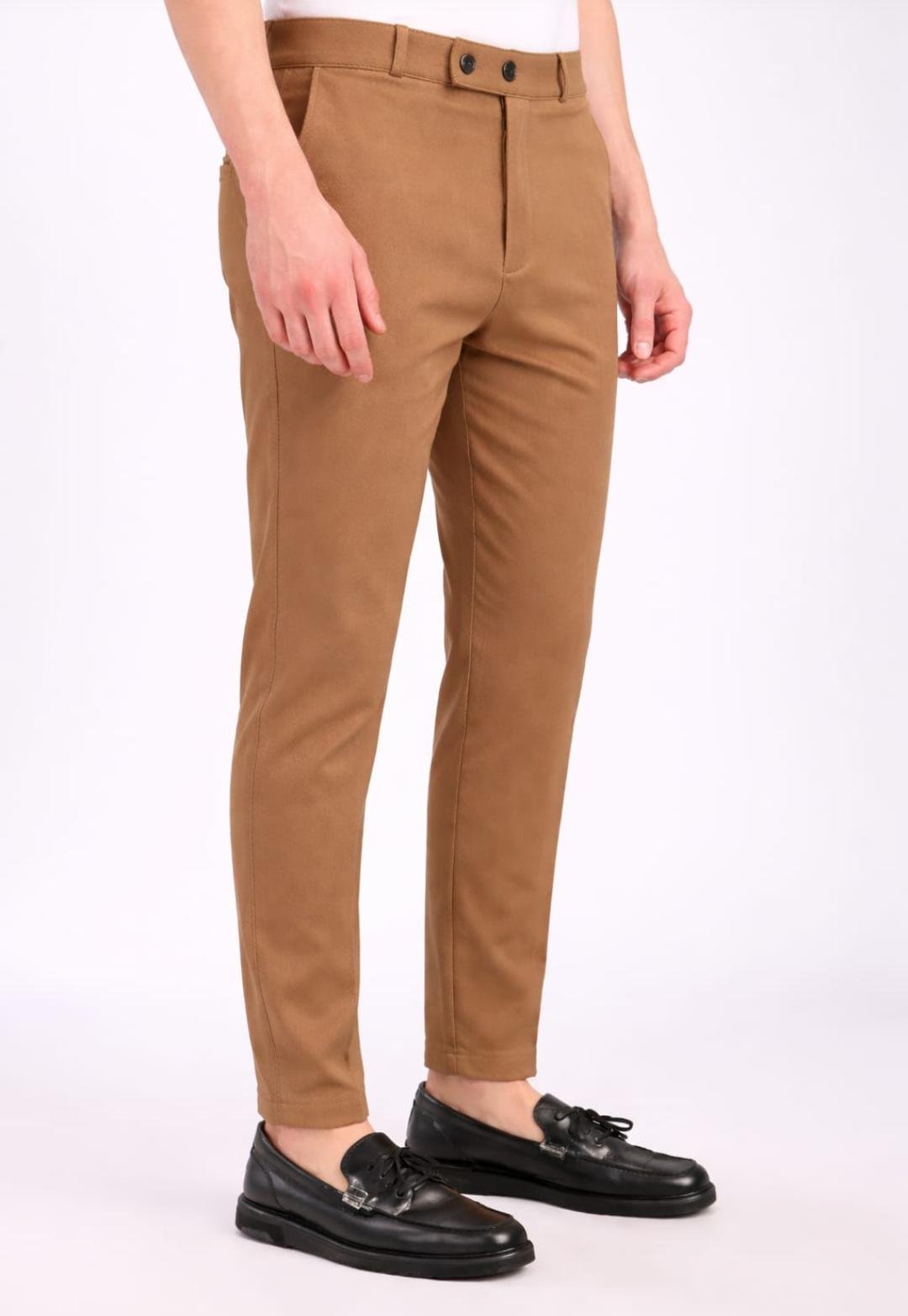 Lycra Formal Pant for Men(Brown)