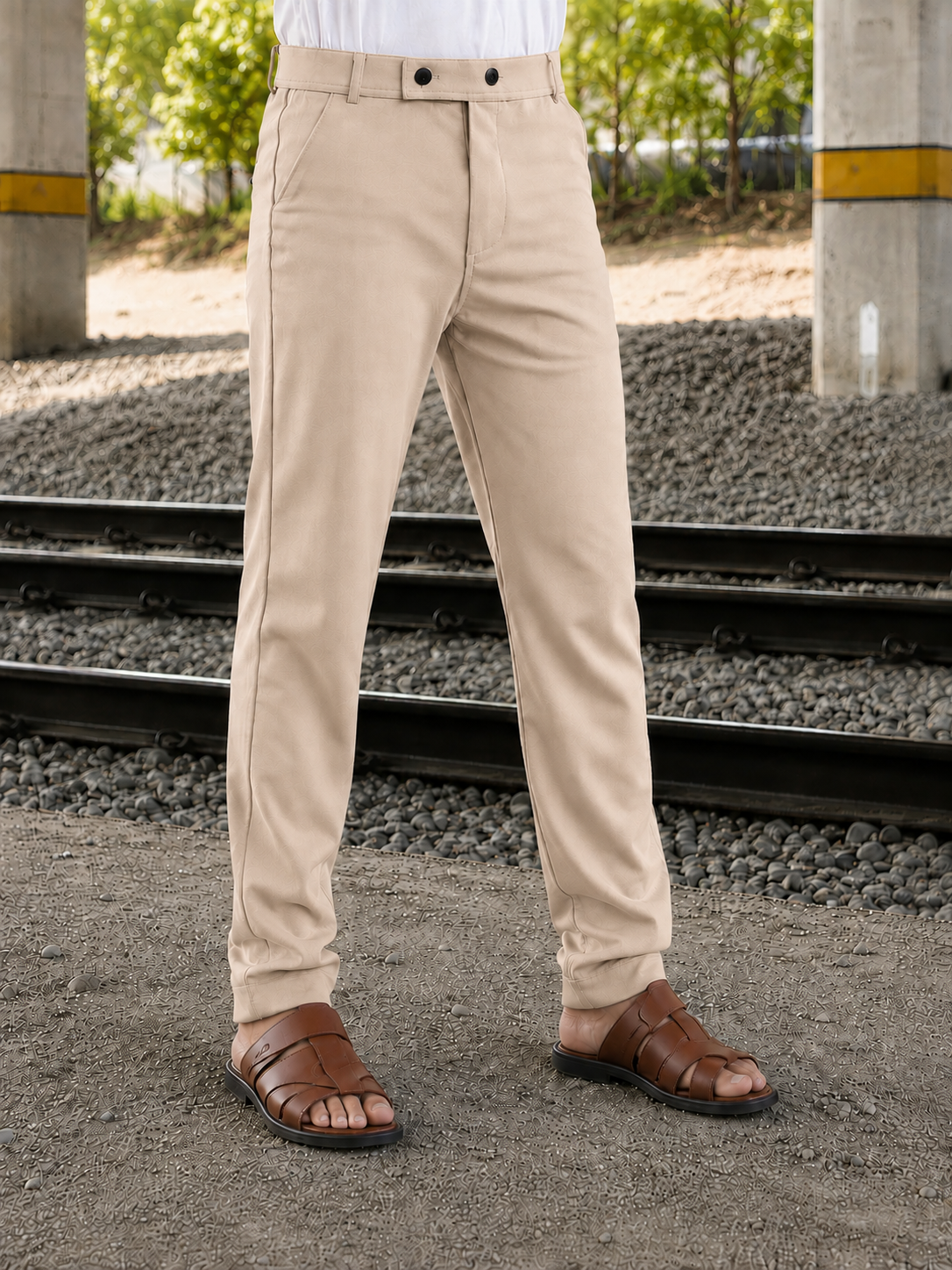 Premium Lycra Formal Pant for Men (Sandal)